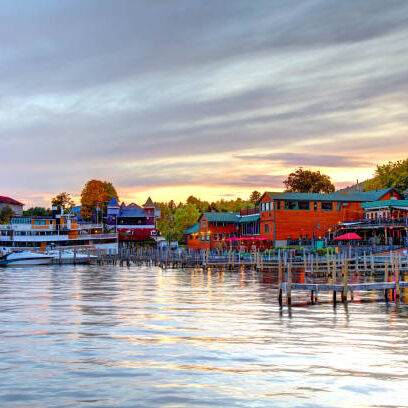 Lake George, nicknamed the Queen of American Lakes, is a long, narrow oligotrophic lake located at the southeast base of the Adirondack Mountains